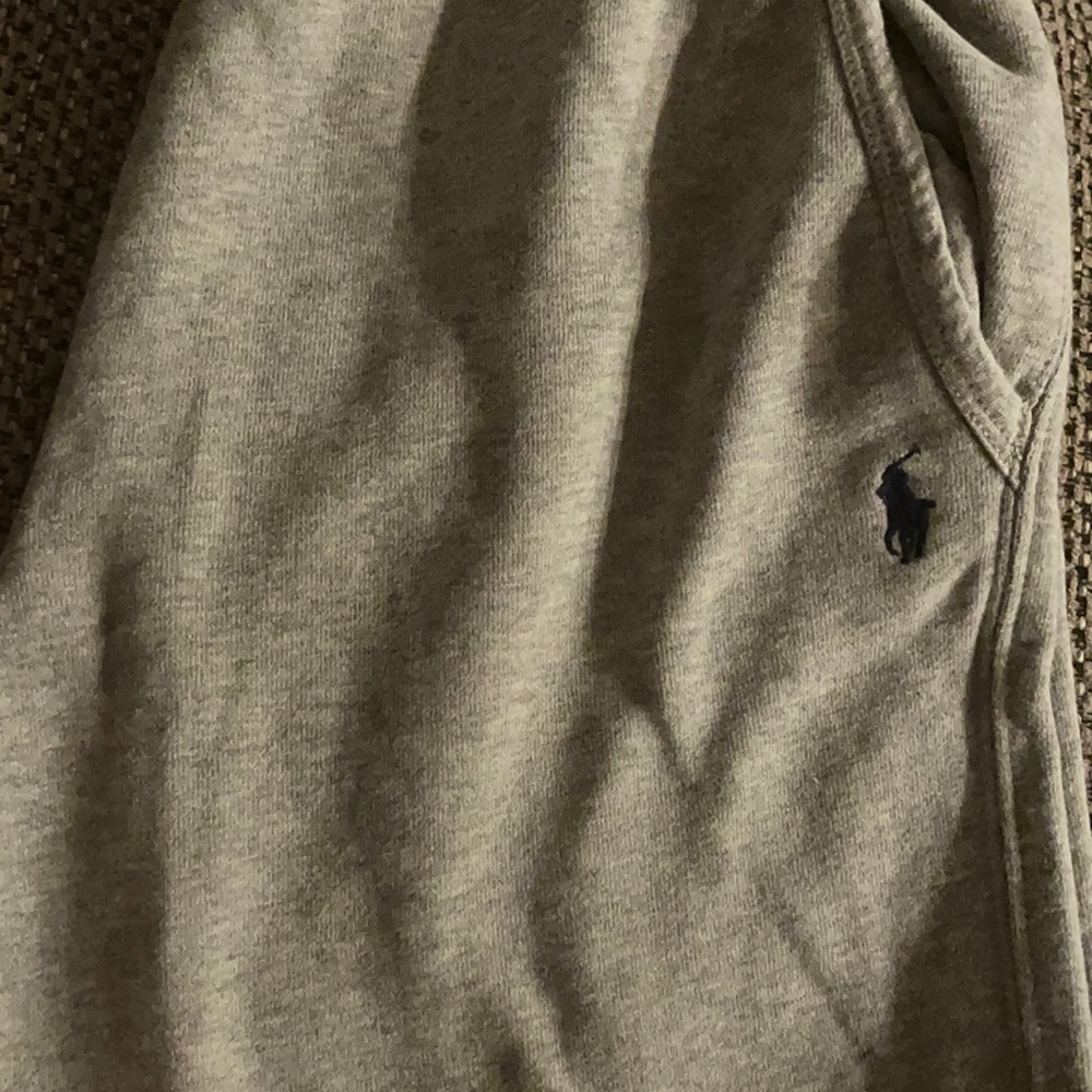 Gray polo sweat pants